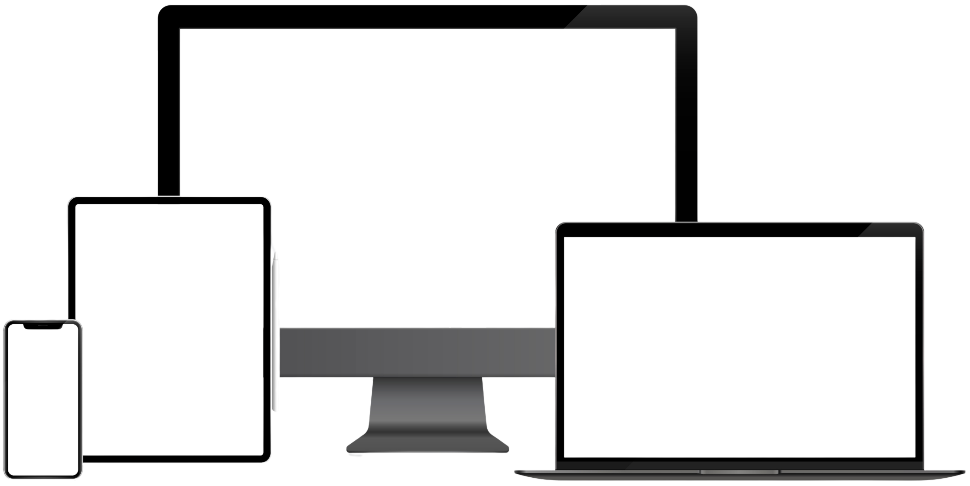 Bizotic One shown across desktop, laptop, tablet and phone